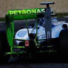 Trasera del W05 de Nico Rosberg