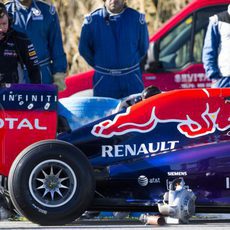 Problemas técnicos para el Red Bull RB10