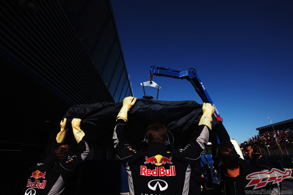 El RB10 vuelve a boxes