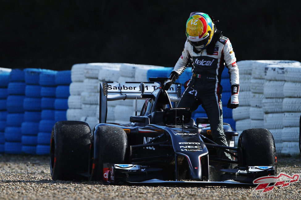 Esteban Gutiérrez se baja del Sauber C33
