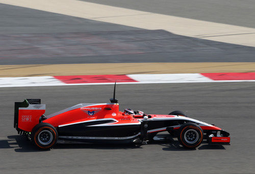 El Marussia de Jules Bianchi sumó tres vueltas