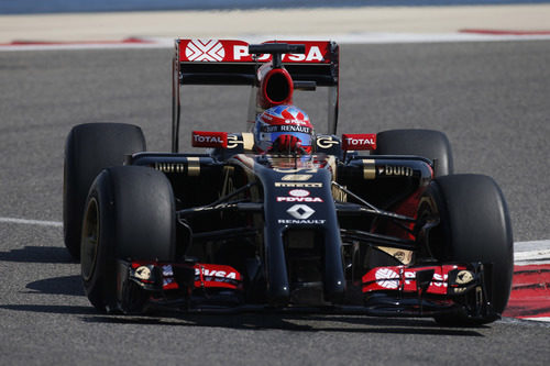 Romain Grosjean solo acumuló 8 vueltas