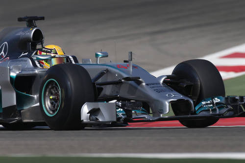 Lewis Hamilton prueba el compuesto experimental