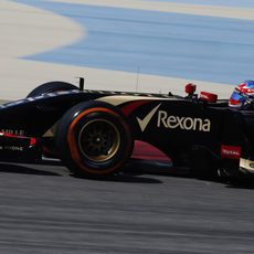Romain Grosjean acaba el día con 18 vueltas