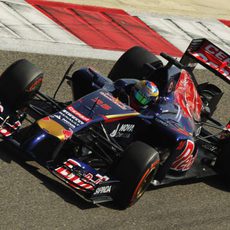 Jean-Eric Vergne estuvo muy activo en Sakhir