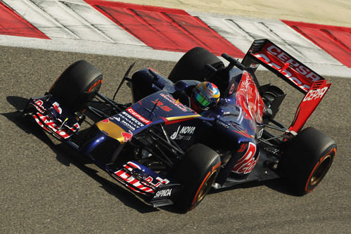 Jean-Eric Vergne estuvo muy activo en Sakhir