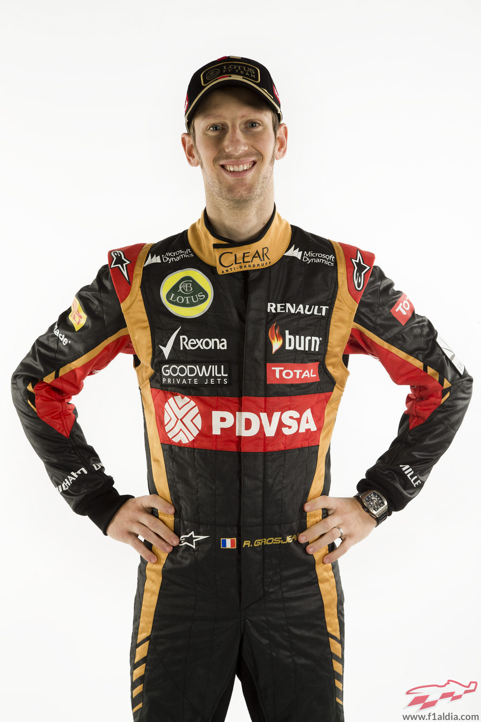 Romain Grosjean, piloto de Lotus en 2014