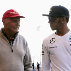 Charla entre Niki Lauda y Lewis Hamilton