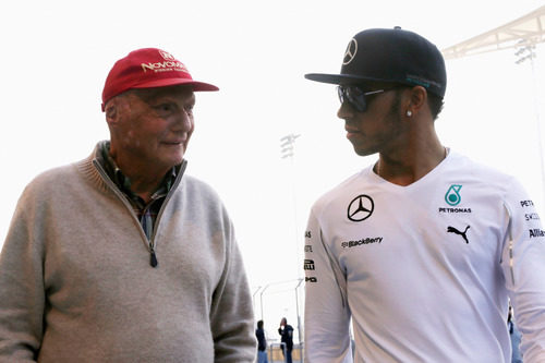 Charla entre Niki Lauda y Lewis Hamilton