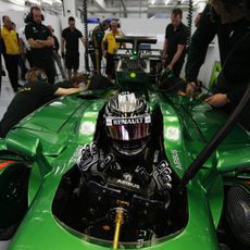 Kamui preparado para salir de boxes