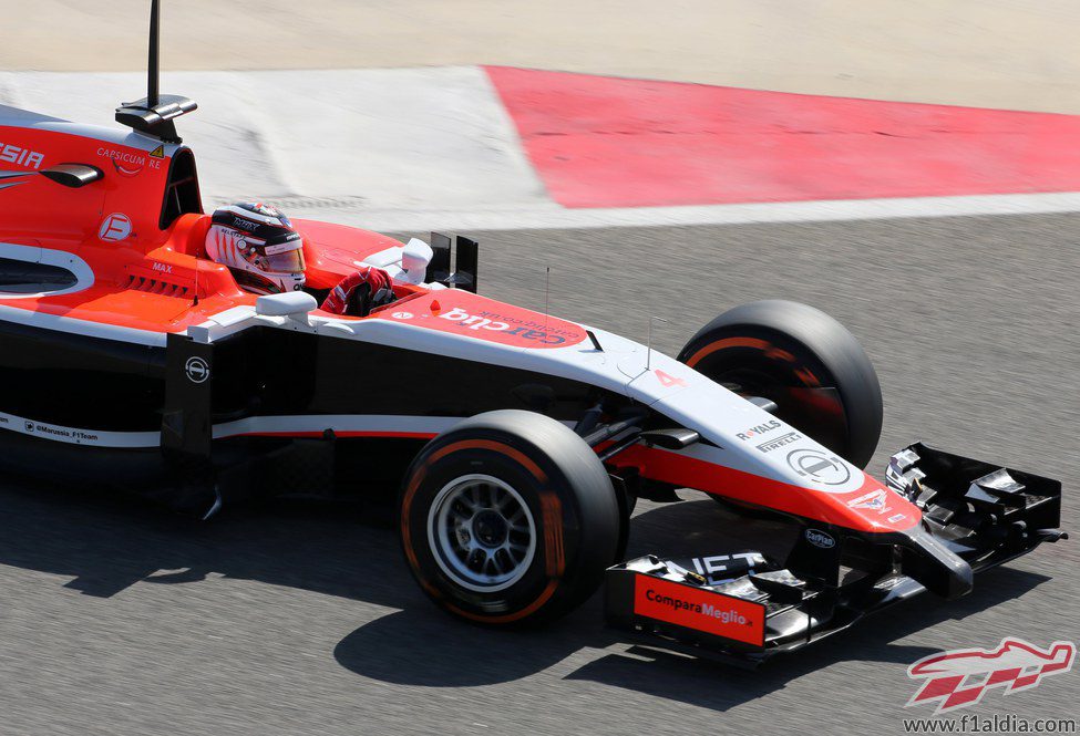 Max Chilton pilota el MR03 en Sakhir