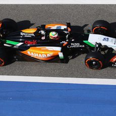 El Force India VJM07 rueda en Baréin