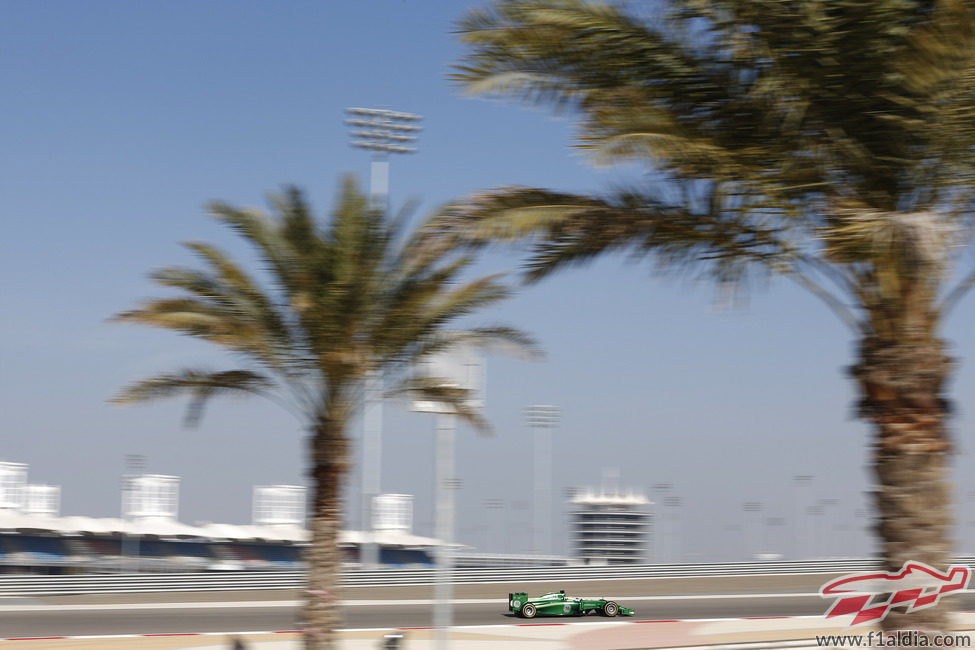 Marcus Ericsson completa una nueva vuelta en Baréin