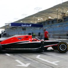 Max Chilton sale con su MR03