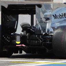 Parte trasera del MP4-29 de Kevin Magnussen