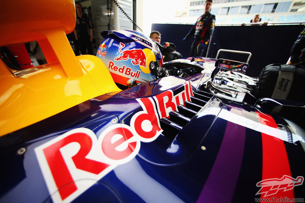 Concentración de Daniel Ricciardo en el rB10