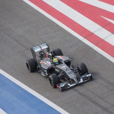 Esteban Gutiérrez a bordo del C33