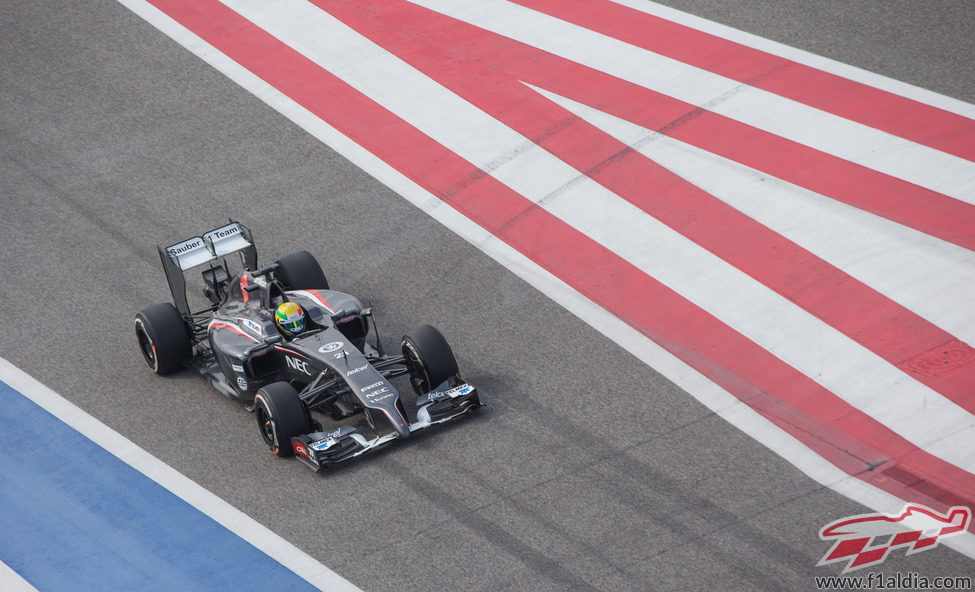 Esteban Gutiérrez a bordo del C33