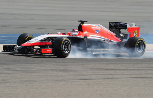 Pasadita de frenada de Jules Bianchi