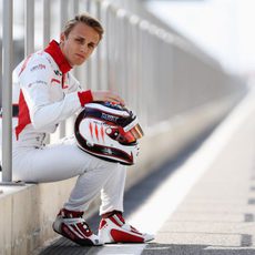 Max Chilton posa para las cámaras