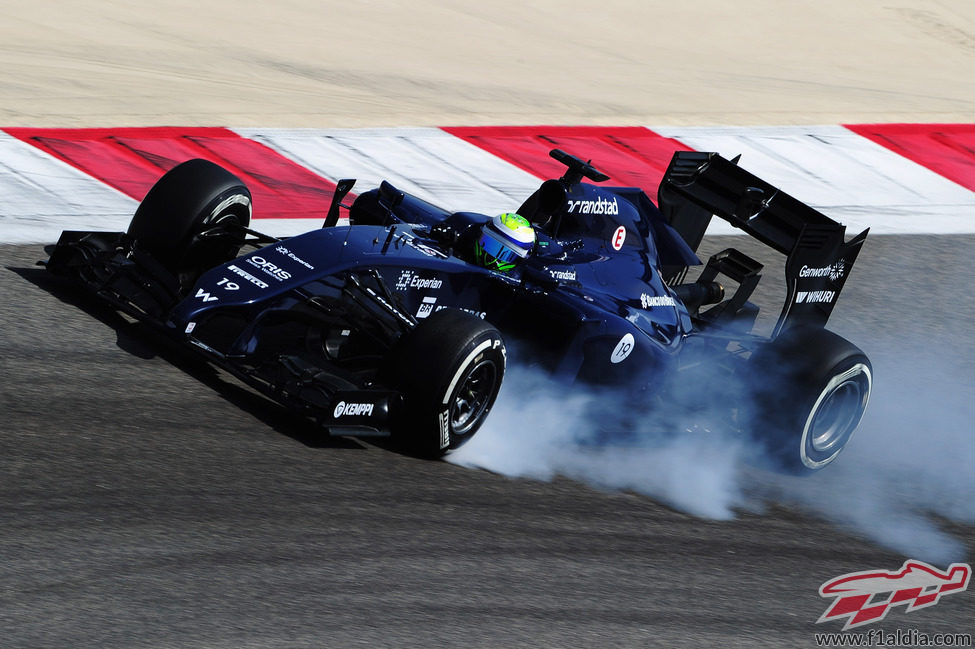 Bloqueo de ruedas de Felipe Massa