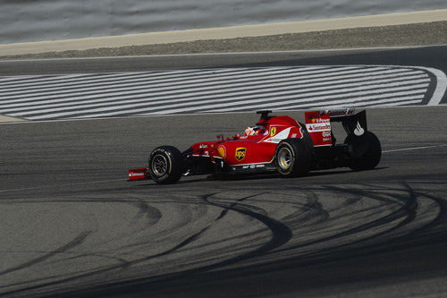Curva para Kimi Räikkönen con el F14-T