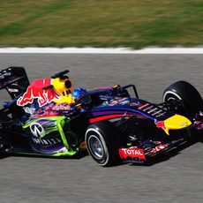 Parafina verde en el coche de Sebastian Vettel