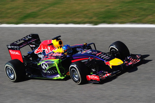 Parafina verde en el coche de Sebastian Vettel
