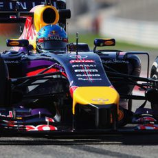 Sebastian Vettel encara su última jornada de test