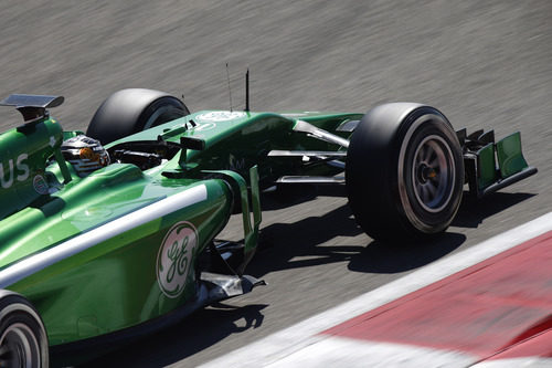 Kamui Kobayashi rueda en el último test de pretemporada