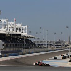 Romain Grosjean sigue rodando por Sakhir