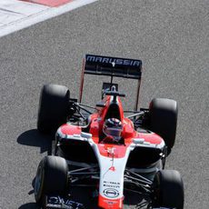 Max Chilton en el cuarto día de test