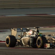 Esteban Gutiérrez en simulación de carrera