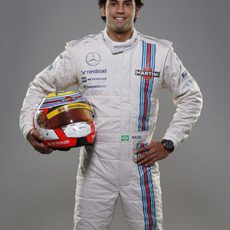 Felipe Nasr sonríe con sus nuevos colores de Williams Martini Racing