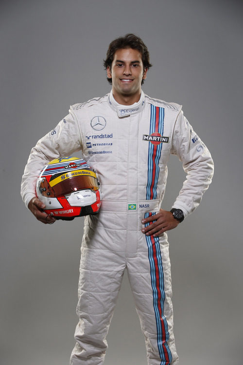 Felipe Nasr sonríe con sus nuevos colores de Williams Martini Racing