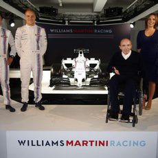 Valtteri Bottas, Felipe Massa y los Williams, junto al FW36