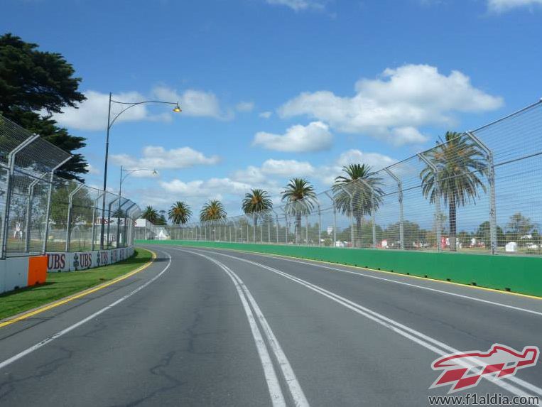 Albert Park vestido de circuito