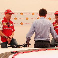 Evento de Shell para Fernando Alonso y Kimi Räikkönen