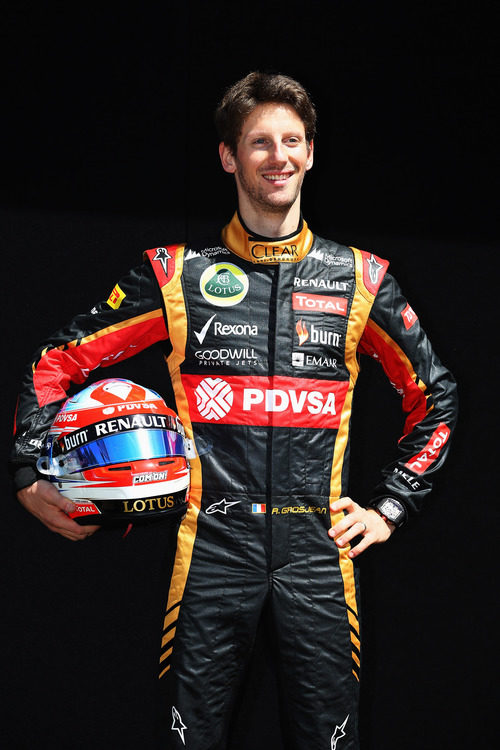 Romain Grosjean, piloto de Lotus en 2014