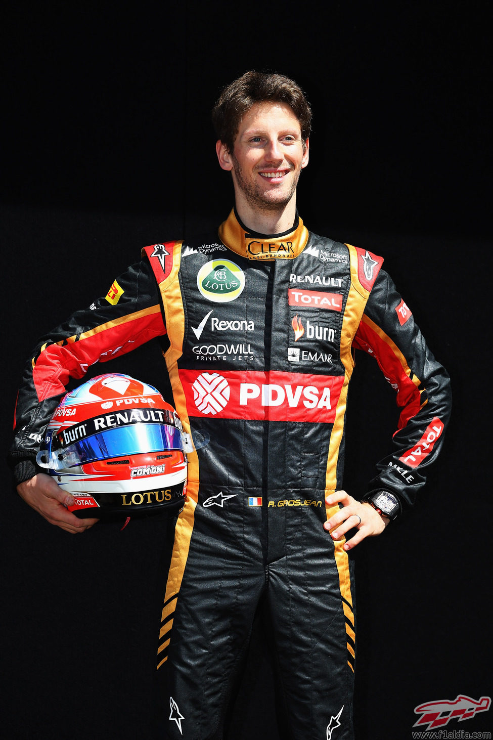 Romain Grosjean, piloto de Lotus en 2014