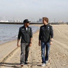 Paseo por la playa para los chicos de Mercedes