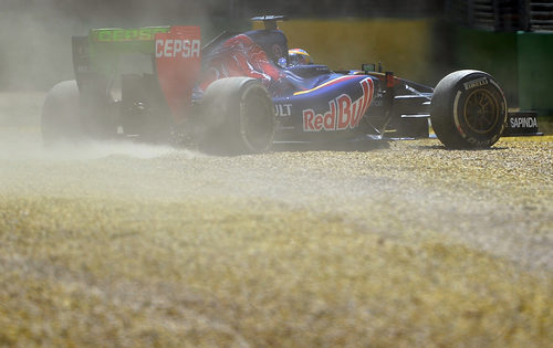 Jean-Eric Vergne acaba en la gravilla