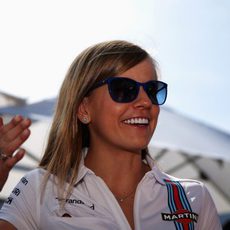 Susie Wolff, sonriente en Melbourne