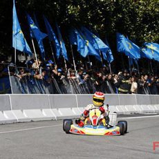 Alonso en un kart