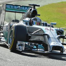 Mejor tiempo del día para Lewis Hamilton