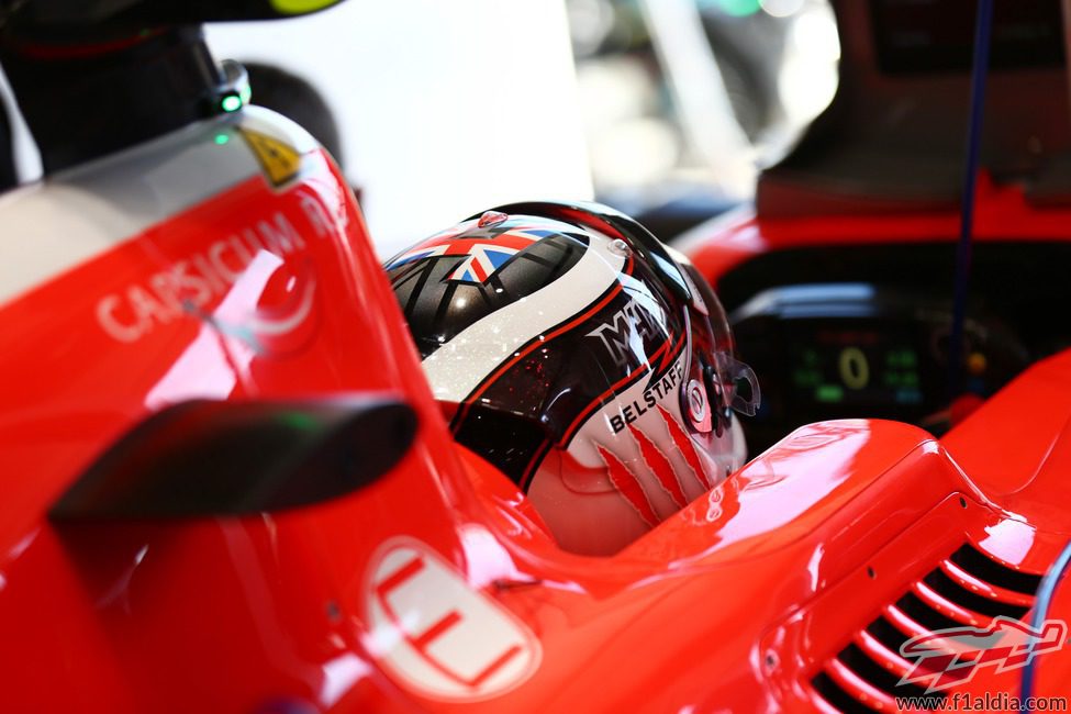 Max Chilton se prepara para salir