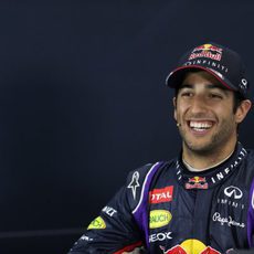 Daniel Ricciardo, sonriente en rueda de prensa