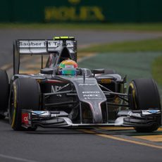 Esteban Gutérrez en la pista de Melbourne