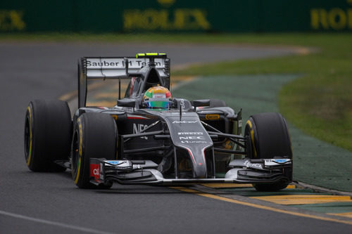 Esteban Gutérrez en la pista de Melbourne