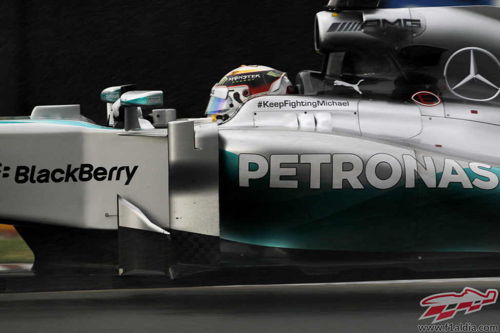 Lewis Hamilton afronta la Q3 de la clasificación